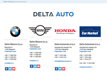 Tablet Screenshot of deltaauto.rs